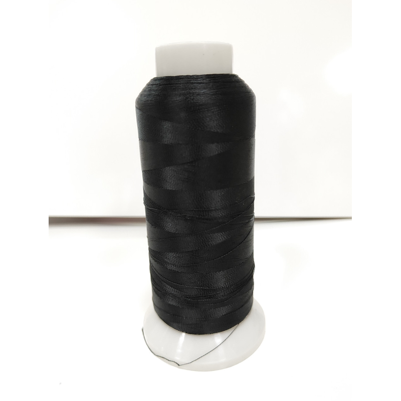Нитка Шовк 100%, 120D/2 для машинної вишивки чорна