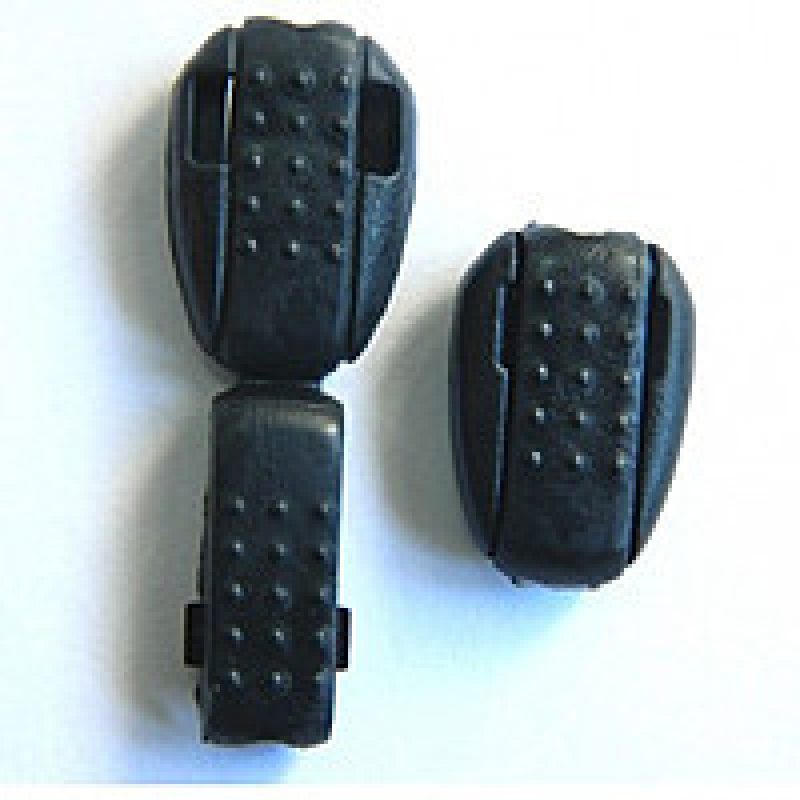 Наконечник квасоль для шнура чорна