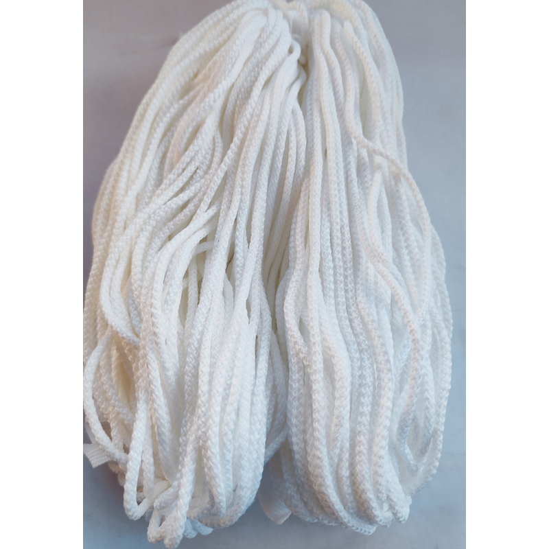 Шнур із сердечником 3 мм білий