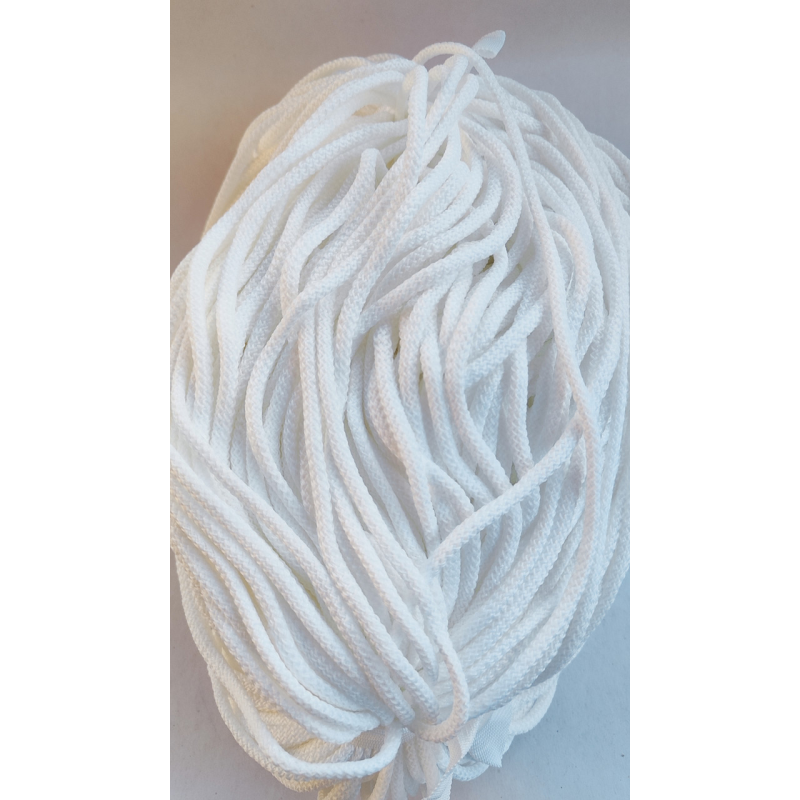 Шнур із сердечником 4 мм білий