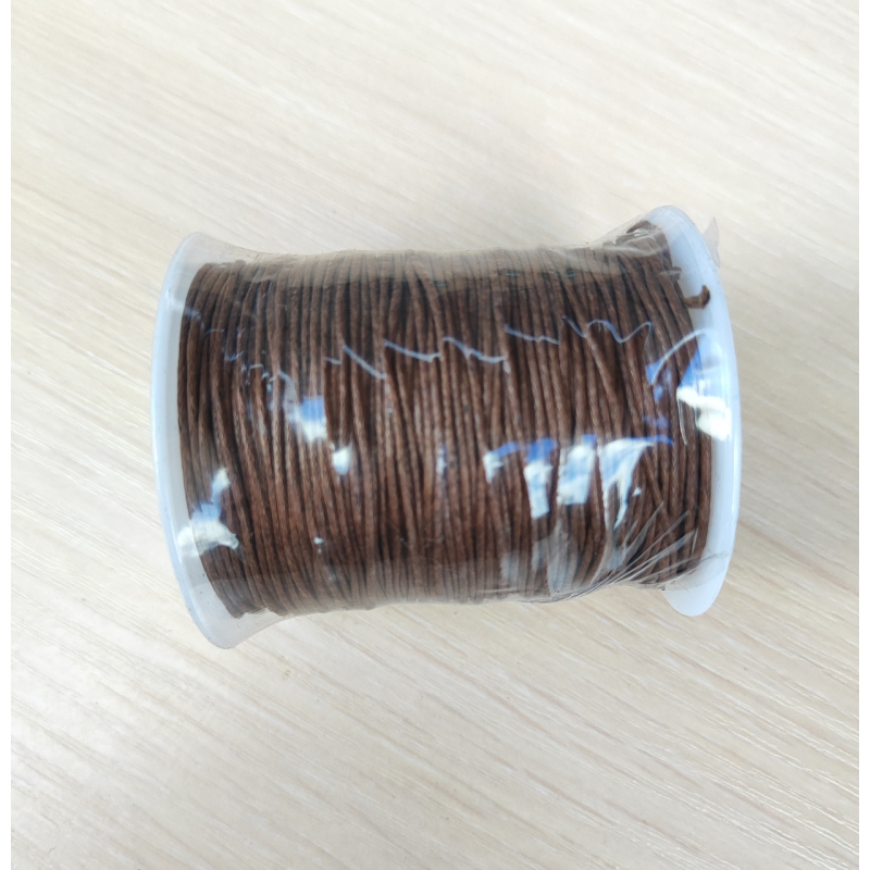 Вощений  шнур коричневий