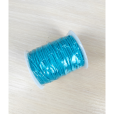 Вощений  шнур хб синя бірюза