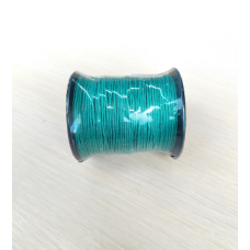 Вощений  шнур хб бірюза зелена
