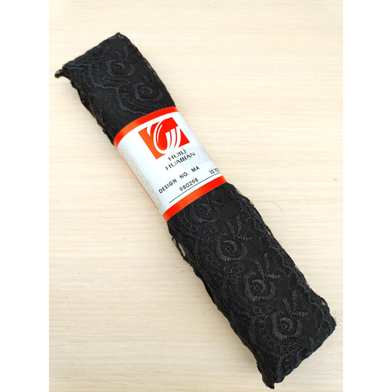 Мереживо. BR 4 см чорна