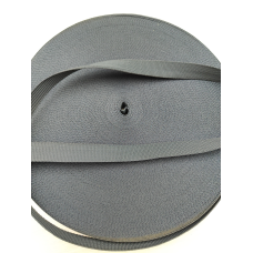 Тасьма 1.5 см сіра темна