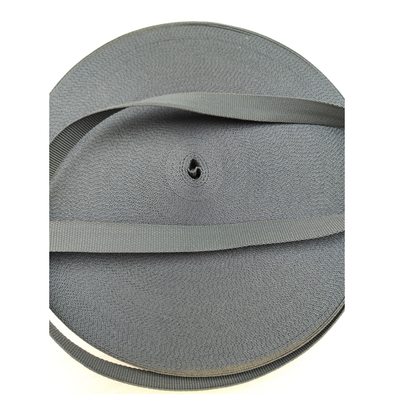 Тасьма 1.5 см сіра темна