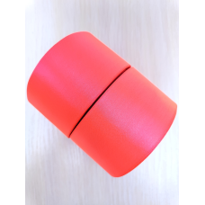 Атласна тасьма 5 см 23м кораловий неоновий