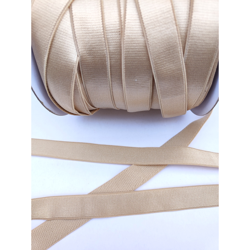 Гумка для бюстгальтера 1 см бежева