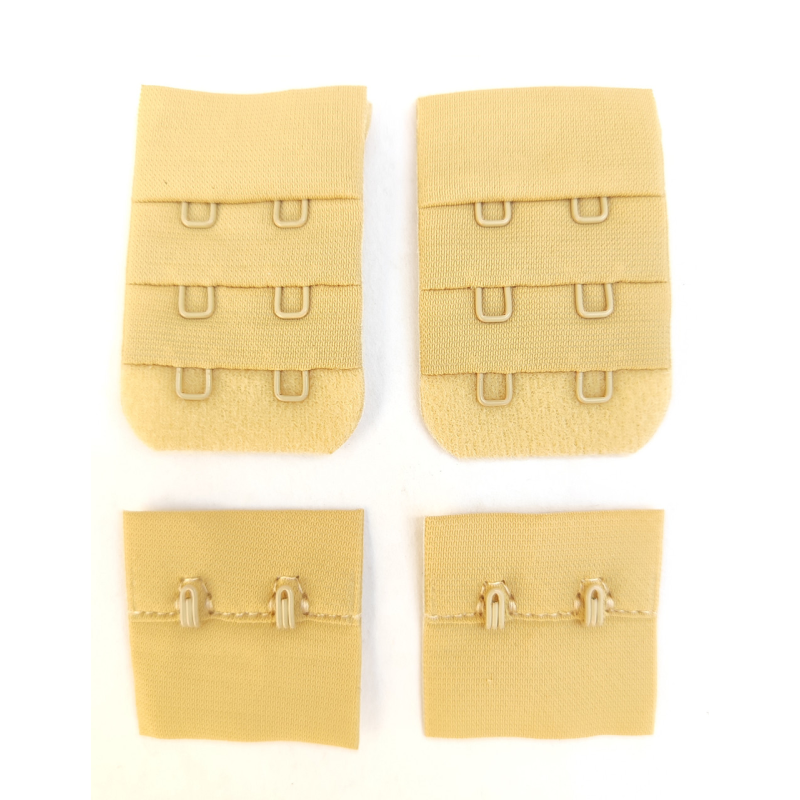 Застібки для бюстгальтерів на тканині 2 бежева