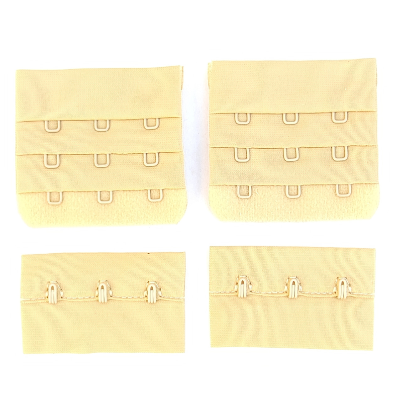 Застібки для бюстгальтерів на тканині 3 бежева