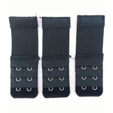 Застібки на тканині 2 подовжувач чорна