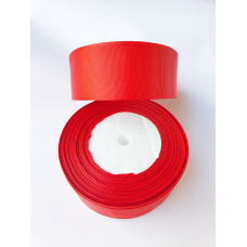Репсова стрічка 4 см 33м червона