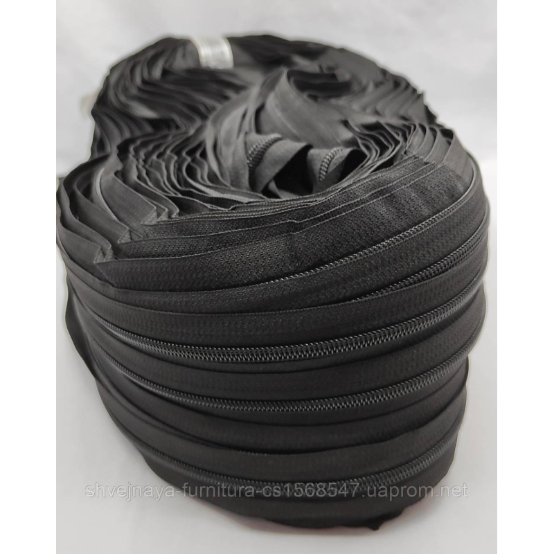 Рулонна блискавка типу “Спіраль“ Т-5 чорна