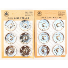 Кнопка пришивна 30 мм срібло