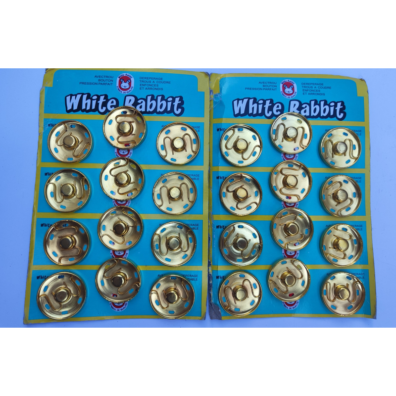 Кнопка пришивна 30 мм золото