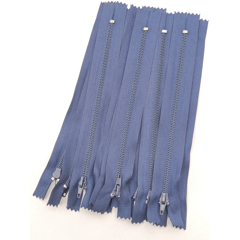 Блискавка міні трактор √4 18 см темно синя