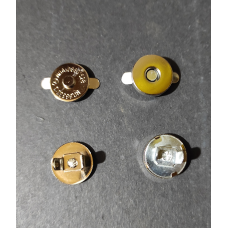 Кнопка магніт сумочна , 15 мм золото