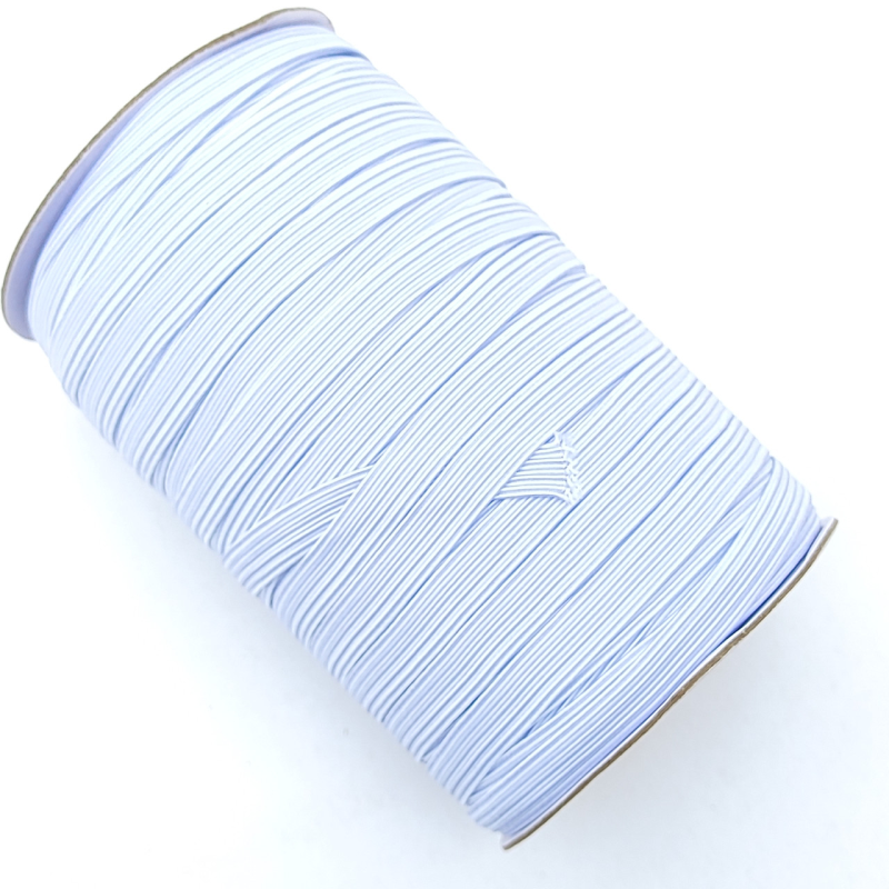 Резинка плоска для одягу , 10 мм (100ярд) біла