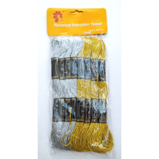 Нитка Муліне срібло і золото