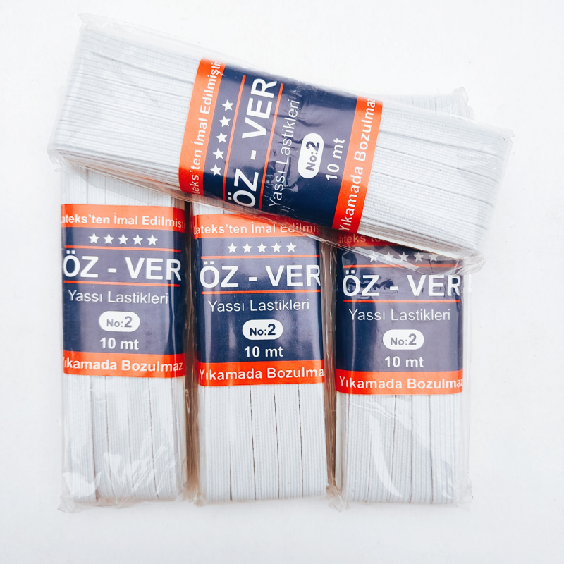 Резинка для одягу , OZ-VER 8 мм біла Резинка для одягу , OZ-VER 8 мм біла