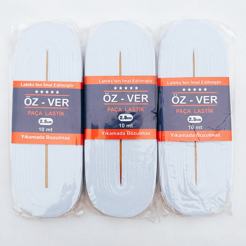 Резинка для одягу , OZ-VER 2.5 см біла