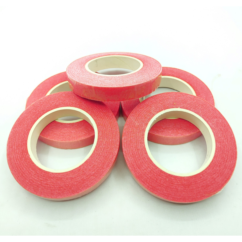 Флористична тейп стрічка 12мм каралова