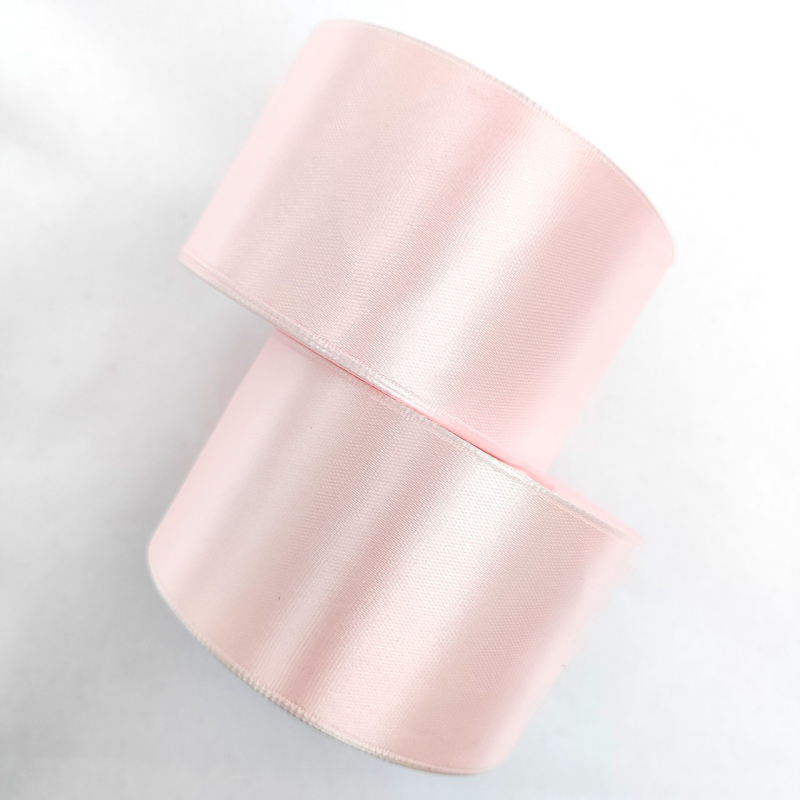 Атласна тасьма 5 см 23 м ріжева
