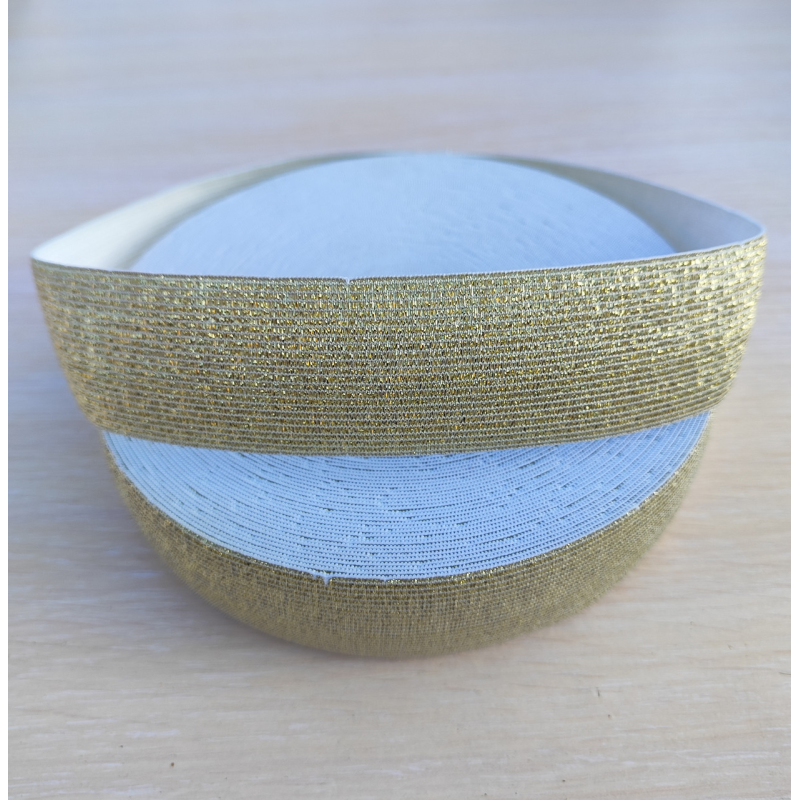 Резинка 3 см біле золото