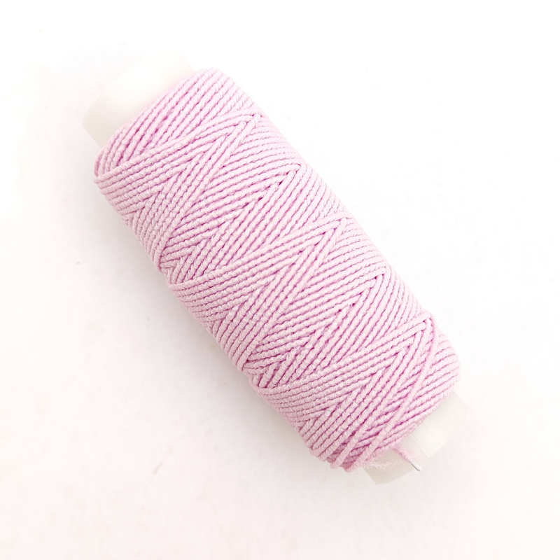Нитка гумка 1 мм ріжева
