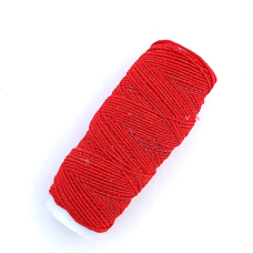 Нитка гумка 1 мм червона