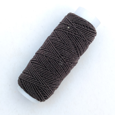Нитка гумка 1 мм темно-коричневий