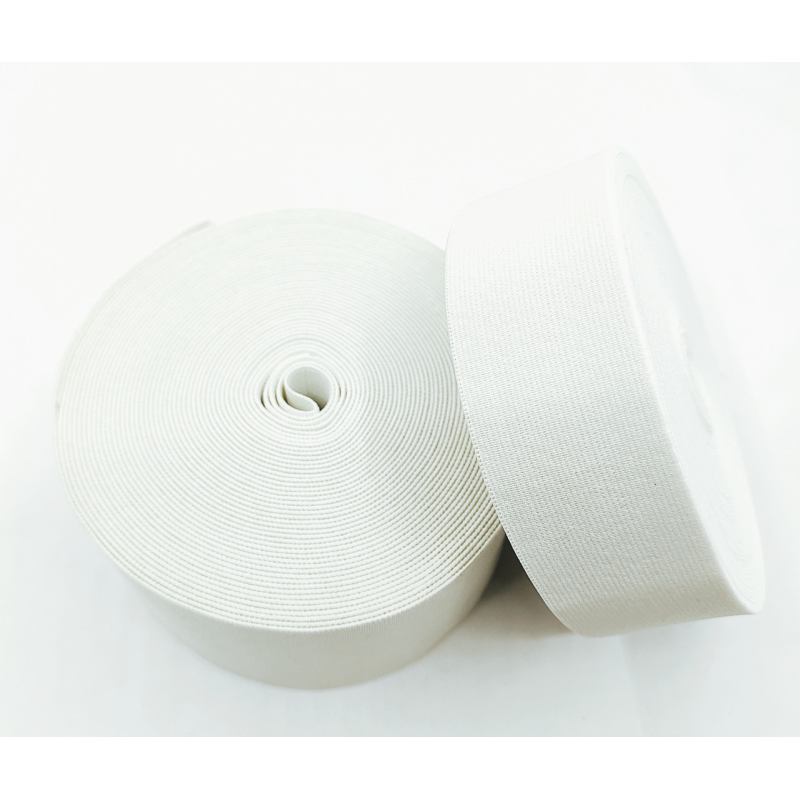 Взуттєва резинка 4 см біла