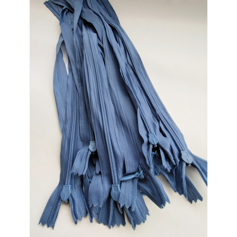 Блискавка потаємна 50 см 218 джинс