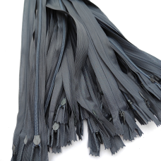 Блискавка потаємна 50 см 301 темно-сіра