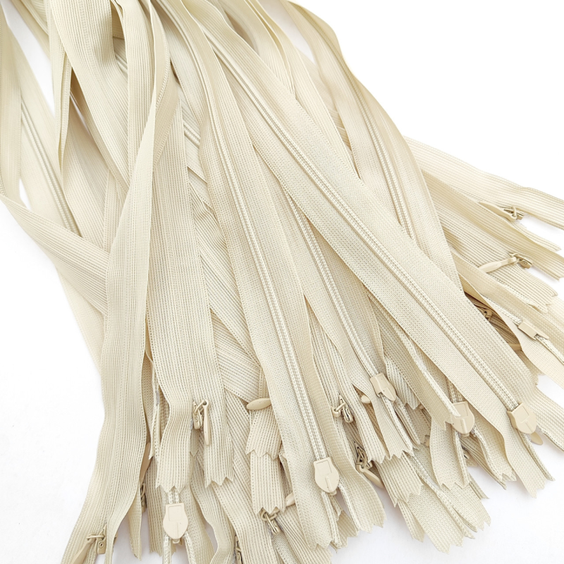 Блискавка потаємна 50 см 307 бежева.