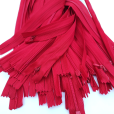 Блискавка потаємна 50 см 171 червона