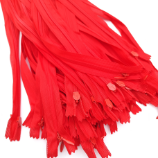 Блискавка потаємна 50 см 162 червона