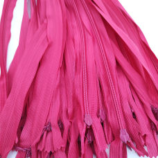 Блискавка потаємна 50 см 145 малинова