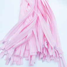 Блискавка потаємна 50 см 133 рожева