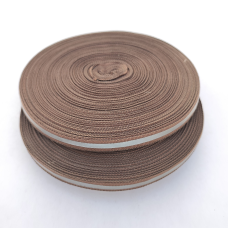 Світловідбивна стрічка 1 см коричнева