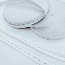 Резинка перфорована 2 см біла