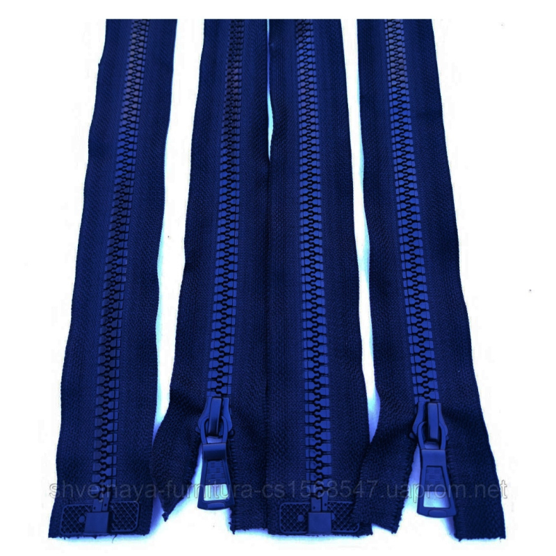 Застібка-блискавка трактор тип-6  .80 см чорна посилена