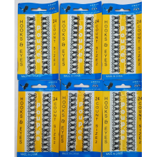 Гачок пришивний №2 металевий, чорні