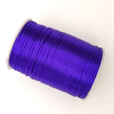 Атласний,сатиновий, шнур 2.5 мм 100м фіолетово-синій