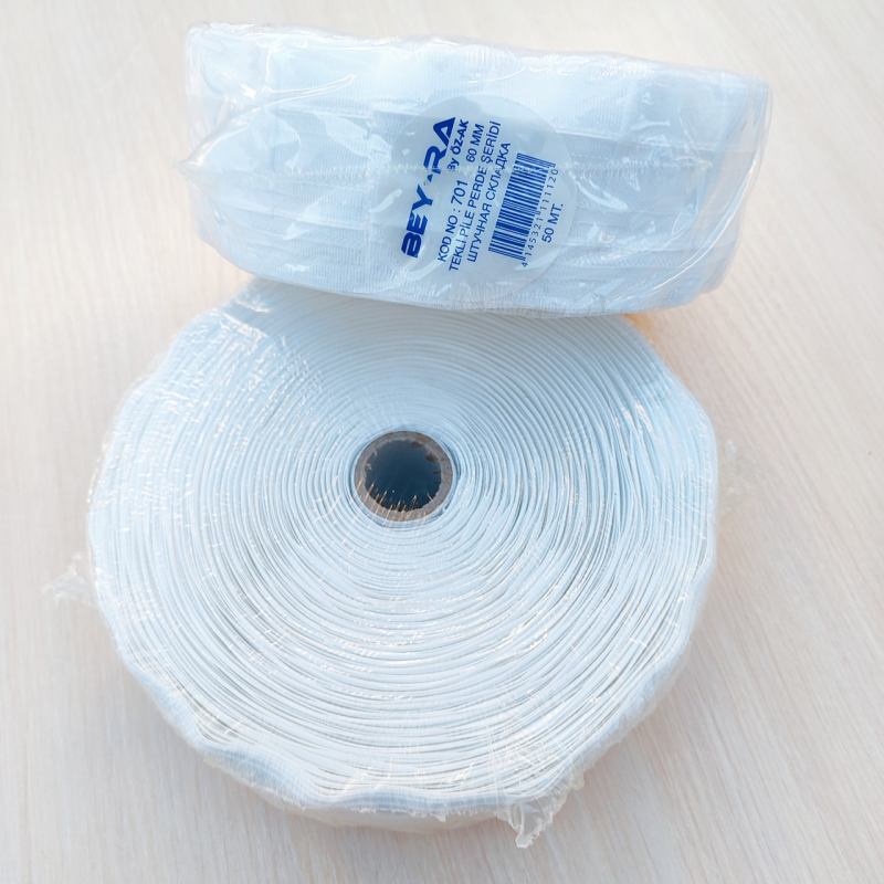 Шторна тасьма 6 см ХБ олівець