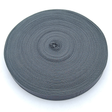 Тасьма окантувальна  18 мм темно сіра