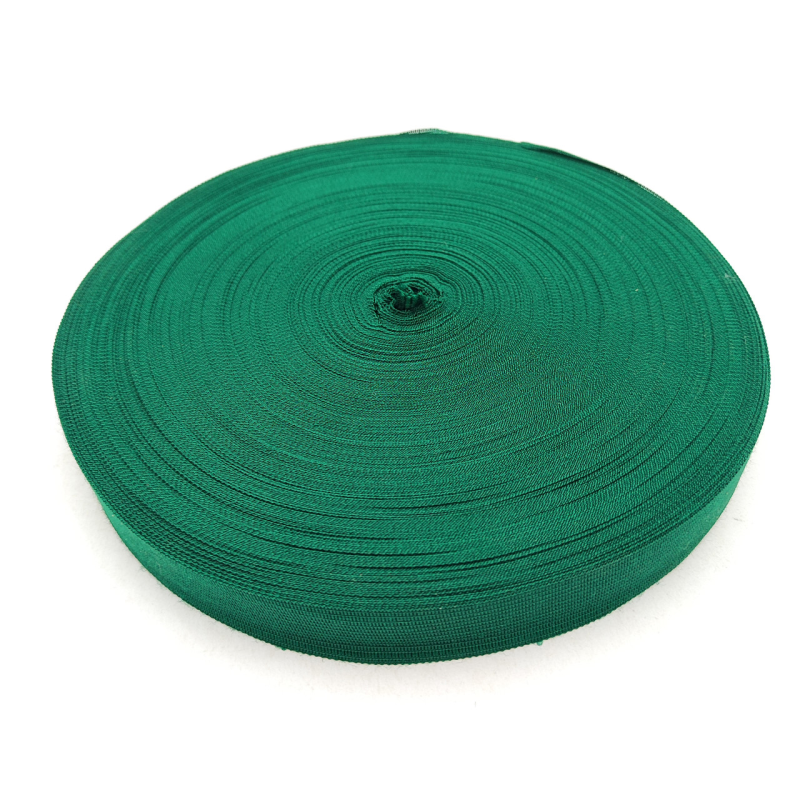 Тасьма окантувальна - лямовка  23 мм темно зелена