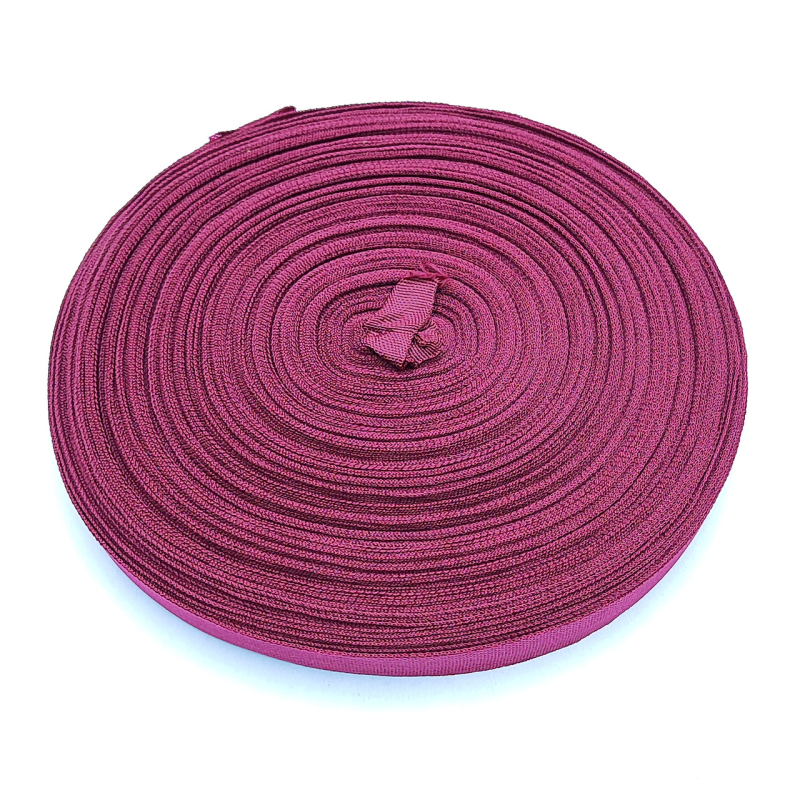 Тасьма окантувальна - Лямовка 23 мм щільна бордова