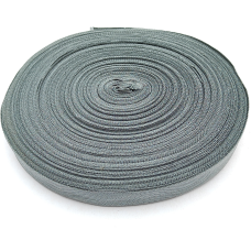 Тасьма окантувальна - Лямовка 23 мм щільна темно сіра