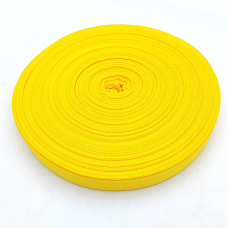 Тасьма окантувальна - Лямовка 23 мм щільна жовта